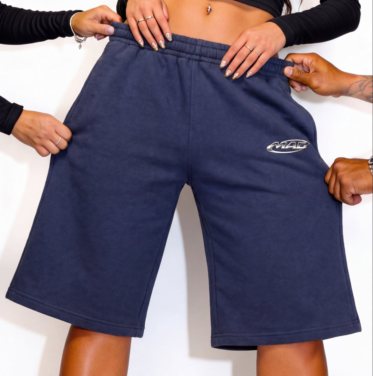 Hunger Baggy Shorts Navy