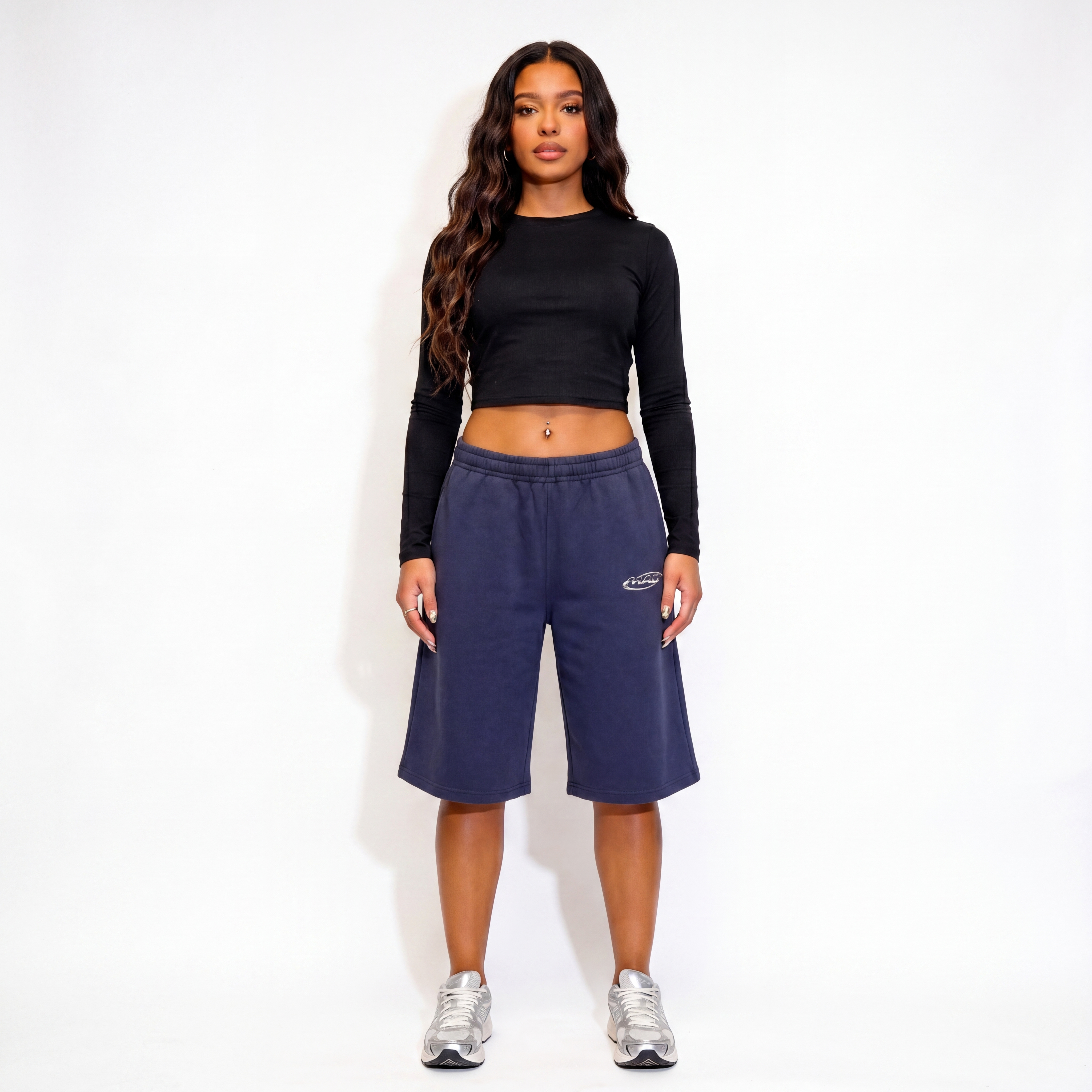 Hunger Baggy Shorts Navy